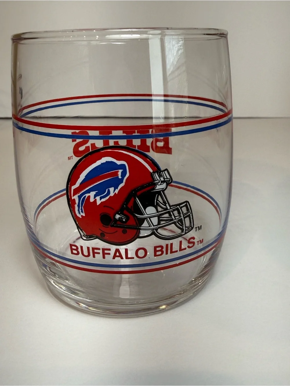 Set of 4 vintage NFL Team Glasses - Bears,Bills,Cowboys,49ers